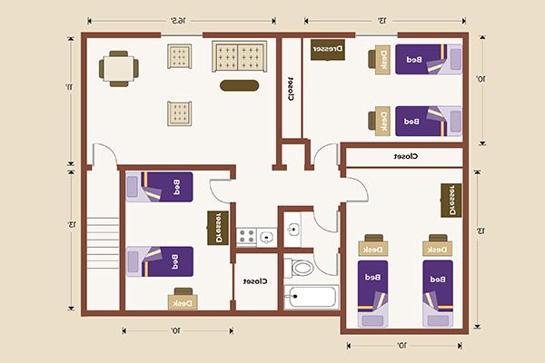 Pine Hill Suites Floor Plan